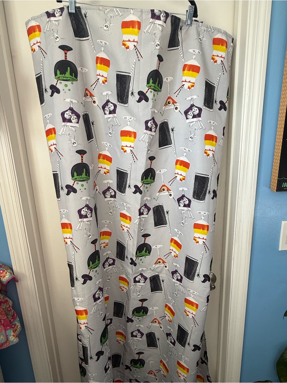 Novelty Halloween Potion & Candy Corn table cloth 69x51.5” rectangle
